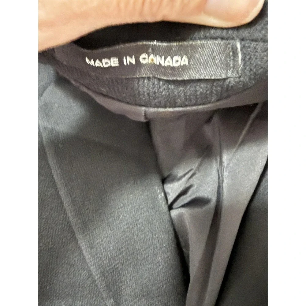 Calvin Klein Suit Mens 48L 42x34‎ Black Gray Wool 2 Piece Jacket Pants Classic